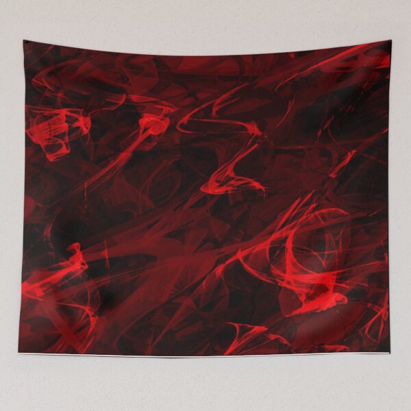 Item preview,  Electrifying red visual abstract art designed and sold by ByPeachyDesigns.