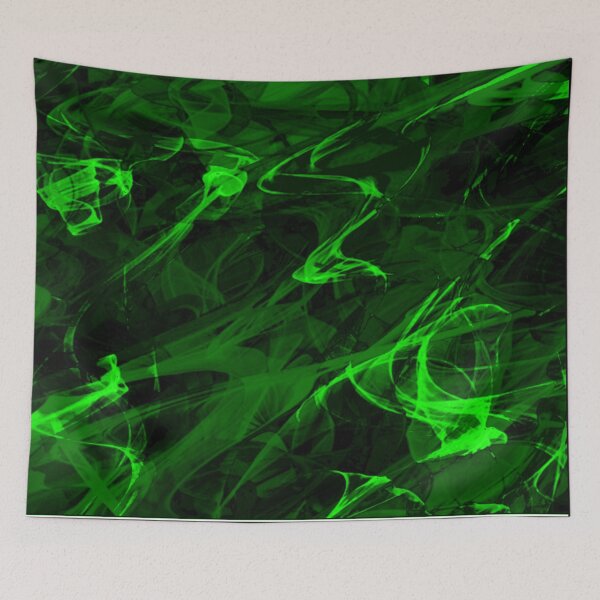 Item preview,  Electrifying green visual abstract art designed and sold by ByPeachyDesigns.