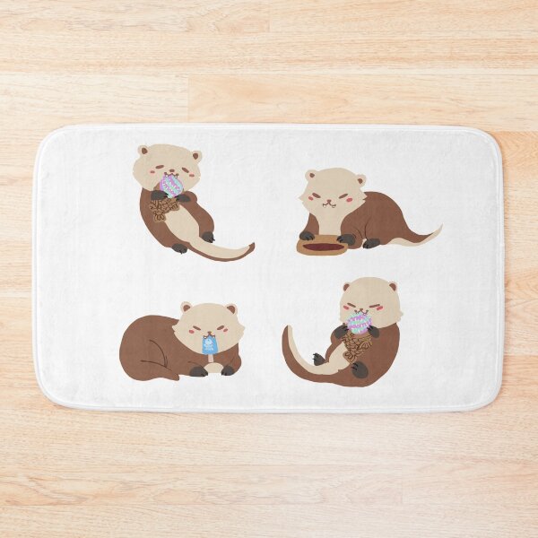Item preview, Cute Sea Otters Eating Taiyaki, Dorayaki -- Wagashi Otters -- Cute Desserts designed and sold by Alice Cheng.