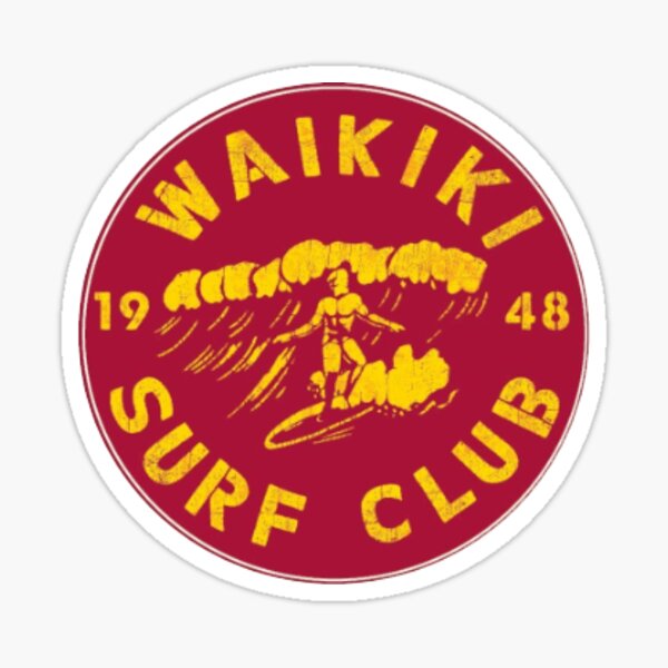 Surf Club Sticker