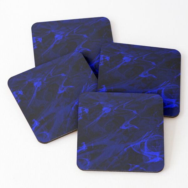 Item preview,  Electrifying blue visual abstract art designed and sold by ByPeachyDesigns.