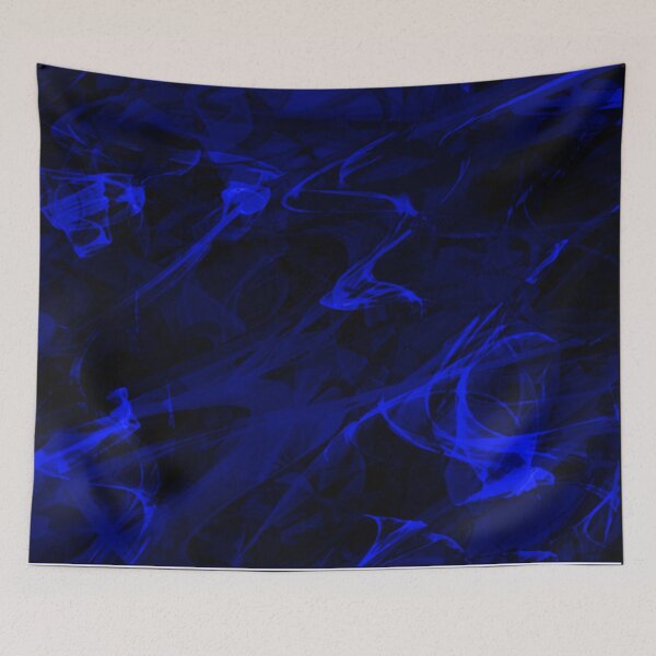 Item preview,  Electrifying blue visual abstract art designed and sold by ByPeachyDesigns.