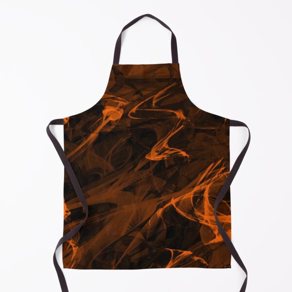 Item preview, Electrifying orange visual abstract art designed and sold by ByPeachyDesigns.