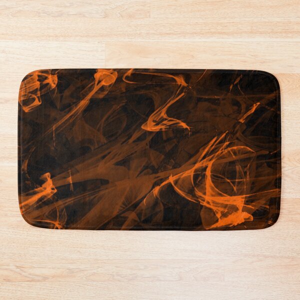 Item preview, Electrifying orange visual abstract art designed and sold by ByPeachyDesigns.