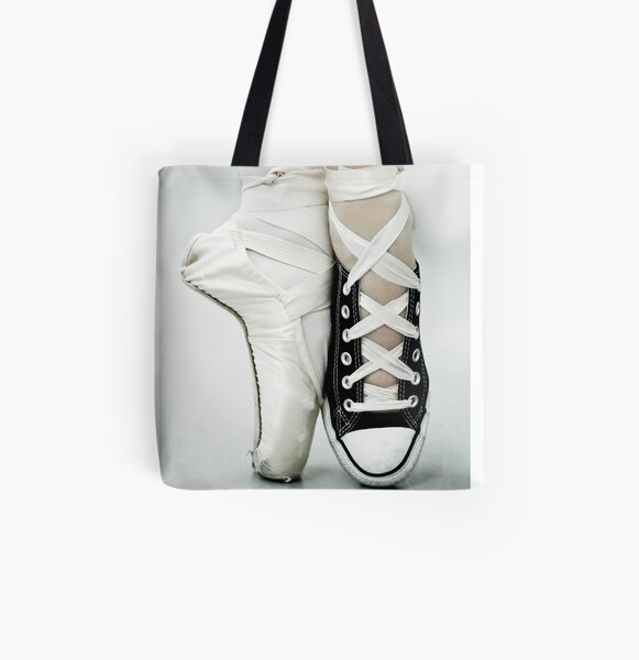 Converse / Pointe Shoe All Over Print Tote Bag