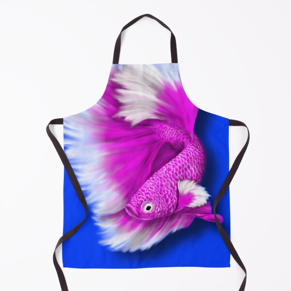 Item preview, White and Hot Pink Betta Fish designed and sold by HRSCreates.