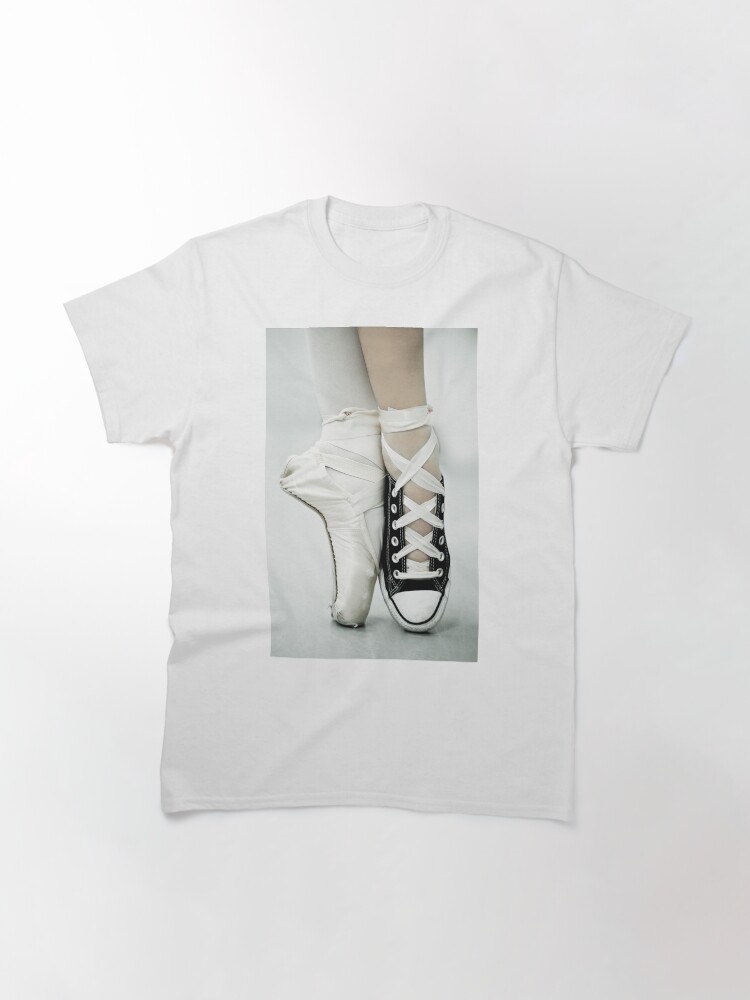 Thumbnail 3 of 7, Classic T-Shirt, Converse / Pointe Shoe designed and sold by enmphotography.