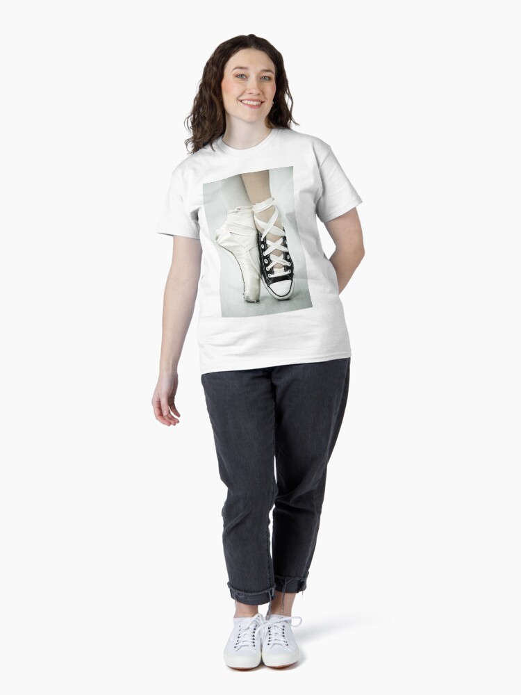 Thumbnail 4 of 7, Classic T-Shirt, Converse / Pointe Shoe designed and sold by enmphotography.