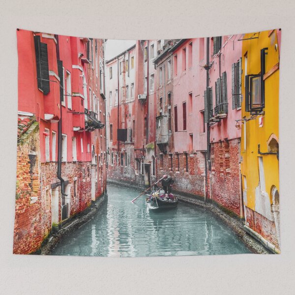 Item preview, Canal side architectural painting designed and sold by rocklegends99.
