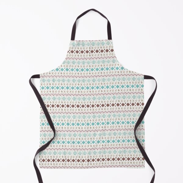 Item preview, Fairisle pattern - turquoise & brown designed and sold by Juliewdesigns.