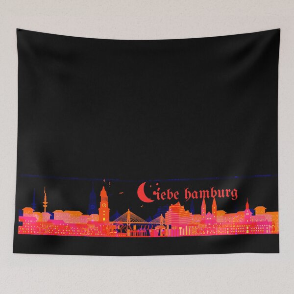 Item preview, HAMBURG, Hamburg in der Nacht designed and sold by Stratoguayota.