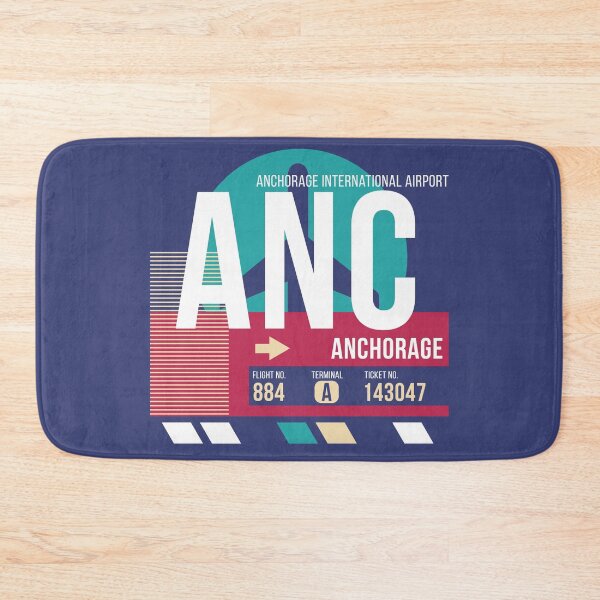 Item preview, Anchorage (ANC) Airport Code Baggage Tag designed and sold by SLAG-Creative.