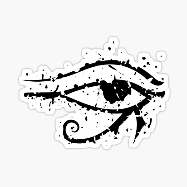 Eye Of Ra Horus Third Eye Egyptian Pharaoh White Sticker For Sale By