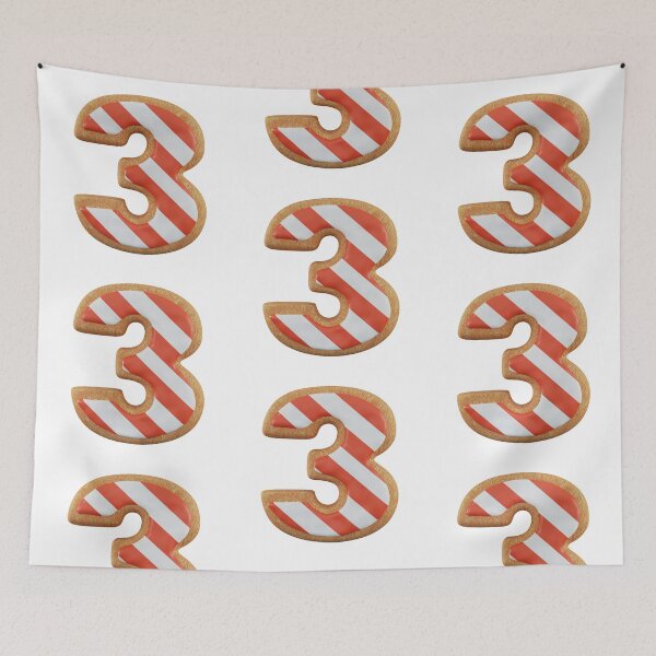 Item preview, Cookie Alphabet Number Three designed and sold by Elisabeth Lucas.