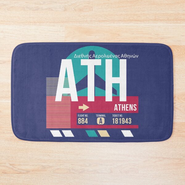Item preview, Athens (ATH) Airport Code Baggage Tag designed and sold by SLAG-Creative.