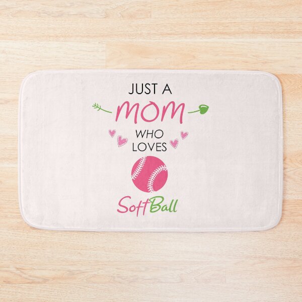 Item preview, Just a Mom Who Loves SoftBall Gift fot Moms -  Softball Mama Gift -  Softball Gear - Softball Girlfriend - Softball Wife - Softball Aunt - Softball Player - Softball Dad - Sports Mom - Fastpitch designed and sold by Freefay.