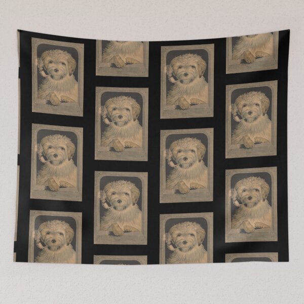 Item preview, Vintage dog smoking a pipe designed and sold by Captain-Jackson.