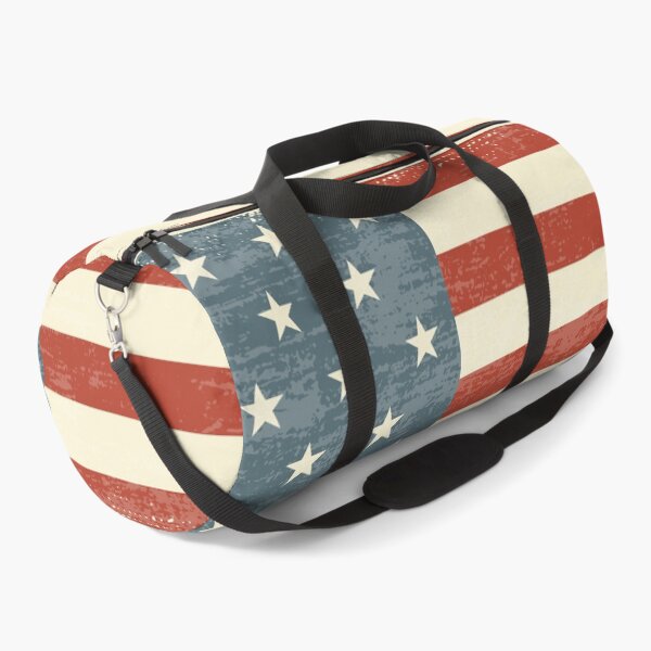 USA flag Vintage Design Retro American flag Duffle Bag