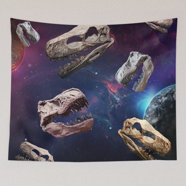 Item preview, FLOATING DINOSAUR FOSSILS IN SPACE designed and sold by WokeWords.