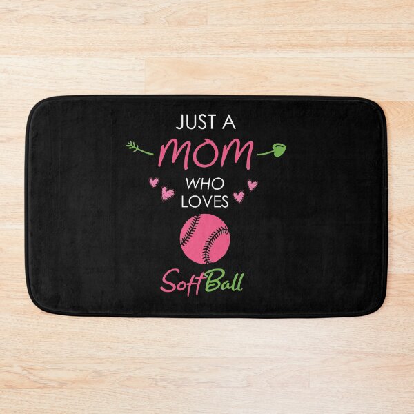 Item preview, Just a Mom Who Loves SoftBall Black Gift fot Moms -  Softball Mama Gift -  Softball Gear - Softball Girlfriend - Softball Wife - Softball Aunt - Softball Player - Softball Dad - Sports Mom - Fastpitch designed and sold by Freefay.