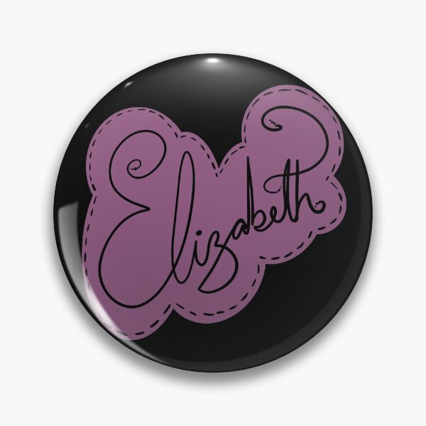 Item preview, Elizabeth, Girls Name, Dark Purple Monogram  designed and sold by manderlaydreams.