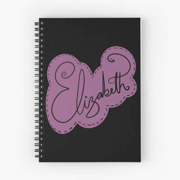Item preview, Elizabeth, Girls Name, Dark Purple Monogram  designed and sold by manderlaydreams.