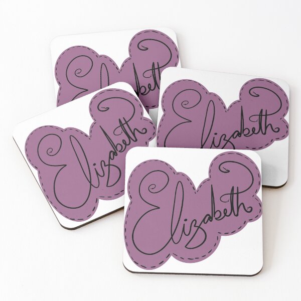 Item preview, Elizabeth, Girls Name, Dark Purple Monogram  designed and sold by manderlaydreams.