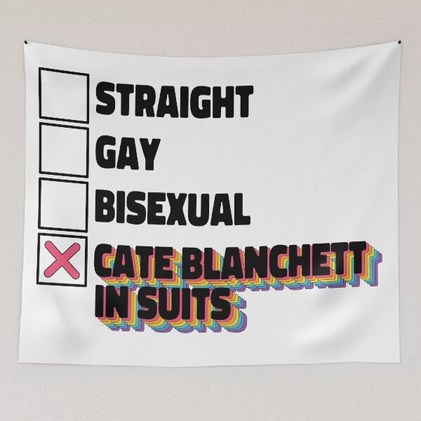 Item preview, Cate Blanchett In Suits Rainbow designed and sold by ColoredRatio.