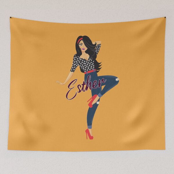 Item preview, Esther Girl Sassy Orange designed and sold by Dream Big! by E. H..