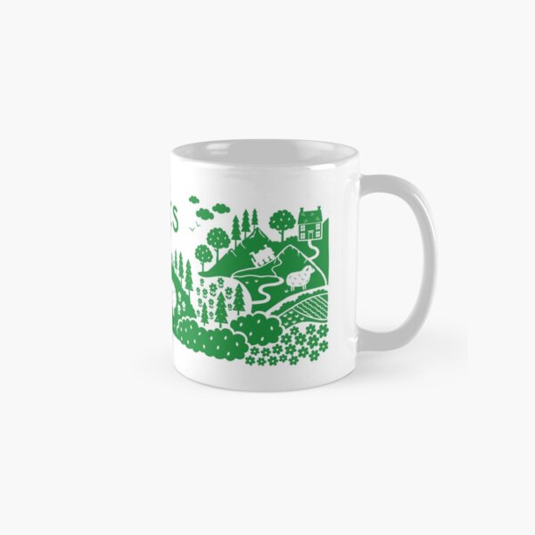 Wales countryside illustration Classic Mug