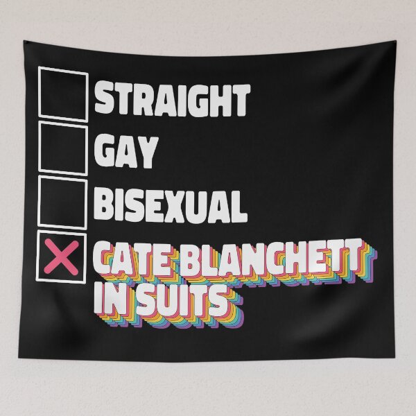 Item preview, Cate Blanchett In Suits Rainbow designed and sold by ColoredRatio.