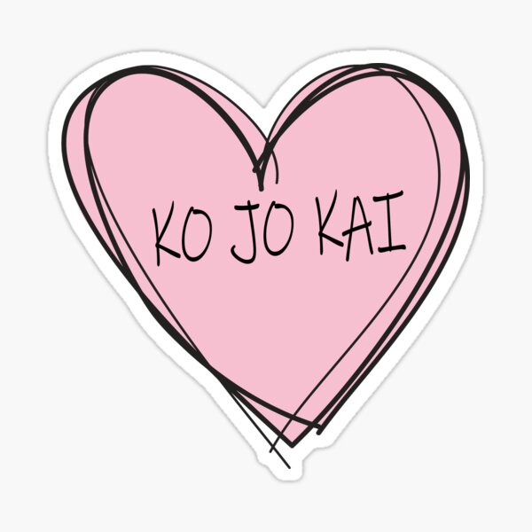 I Love Ko Jo Kai Doodle Sticker