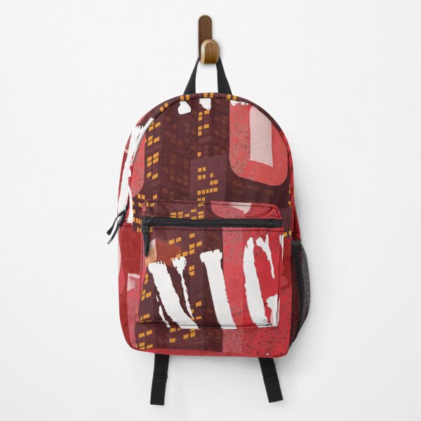 Item preview, City Night Urban Teen Cool Party Culture Punk Red Text Buildings Art Drawing  designed and sold by niksy.