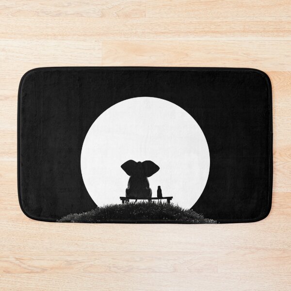 Item preview, elephant and dog look at the red moon  designed and sold by Mike Kiev art.