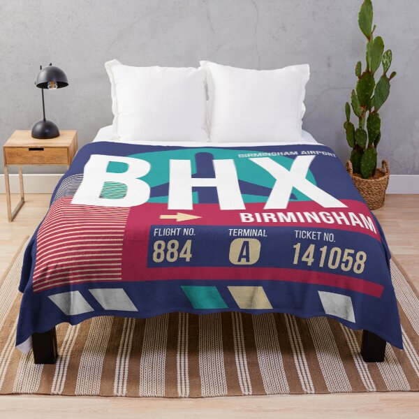 Item preview, Birmingham, England (BHX) Airport Code Baggage Tag designed and sold by SLAG-Creative.