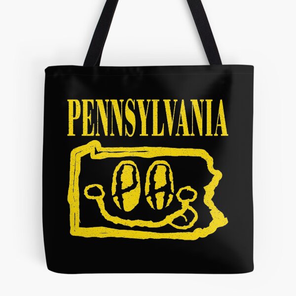 Item preview, Pennsylvania Grunge Smiling Face Black Background designed and sold by pelagio.