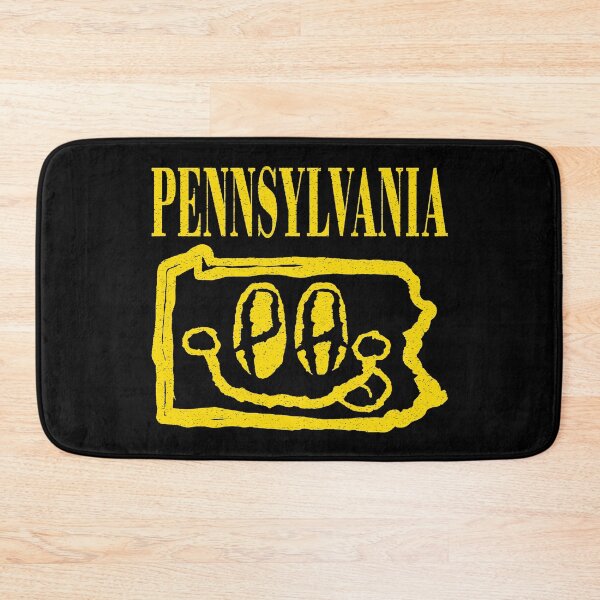 Item preview, Pennsylvania Grunge Smiling Face Black Background designed and sold by pelagio.