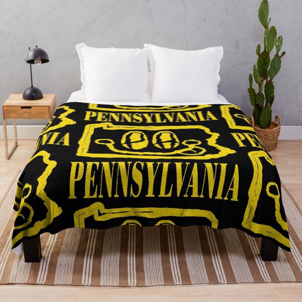 Item preview, Pennsylvania Grunge Smiling Face Black Background designed and sold by pelagio.