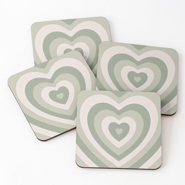 Item preview, sage green heart designed and sold by faerieyoo.