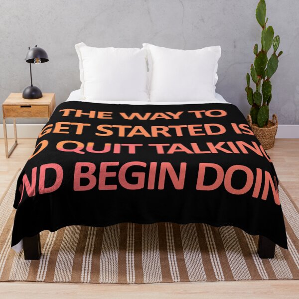 Item preview, The Way To Get Started Is To Quit Talking And Begin Doing designed and sold by askarne.
