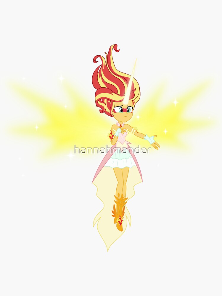 Rainbow Rocks Sunset Shimmer Sticker for Sale by hannahmander