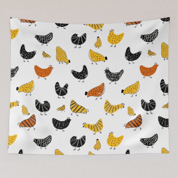 Item preview, Chicken pattern bird farm pattern designed and sold by TheWaterBirds.