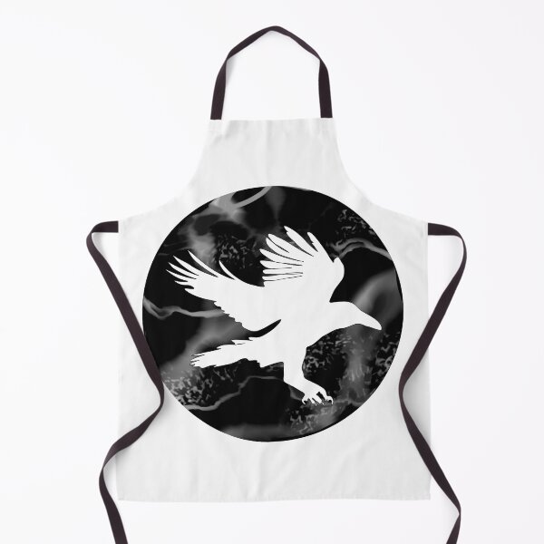 Item preview, Marbled Raven Silhouette designed and sold by RockyCreekArt.
