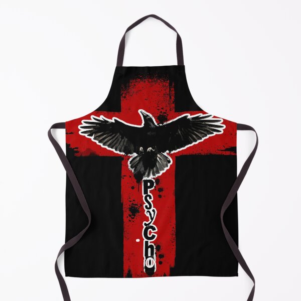 Item preview, Trash polka style raven on a red cross designed and sold by DarkDesign69.