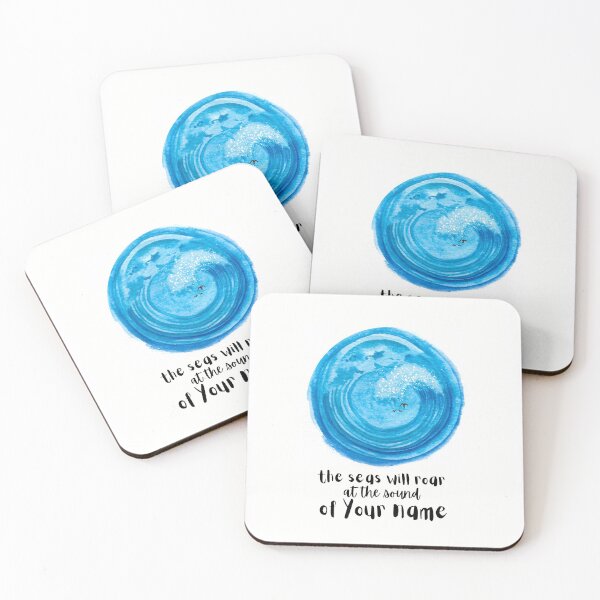 Item preview, Christian Inspired Seascape Watercolor - The Seas Will Roar designed and sold by Hollis Shaner.