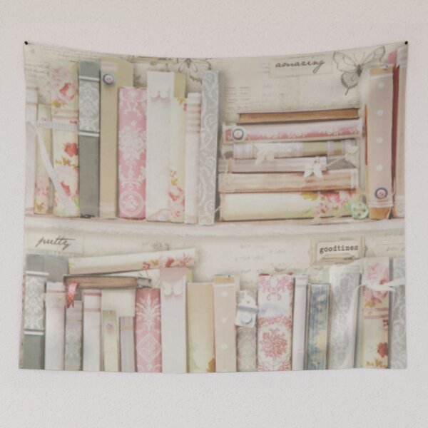 Item preview, Pink Collage bookcase designed and sold by WearWolfDesigns.