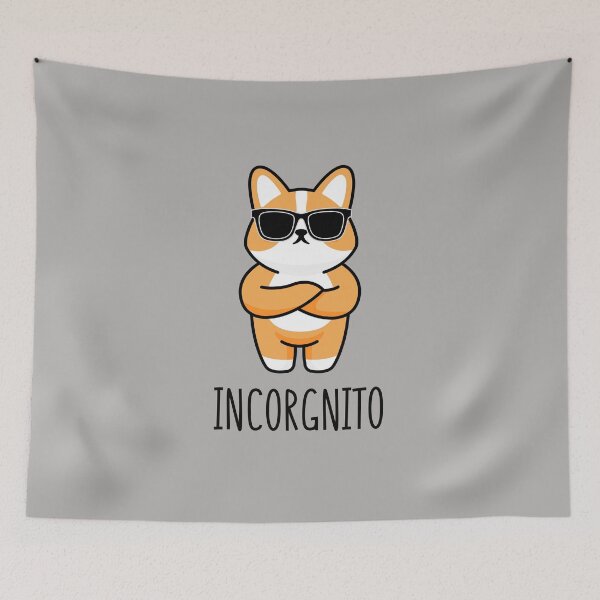 Item preview, Incorgnito Funny Corgi Dog designed and sold by designlab21.