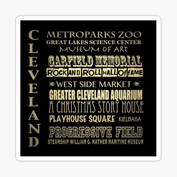 Item preview, Cleveland Ohio Famous Landmarks designed and sold by Patricia Lintner.