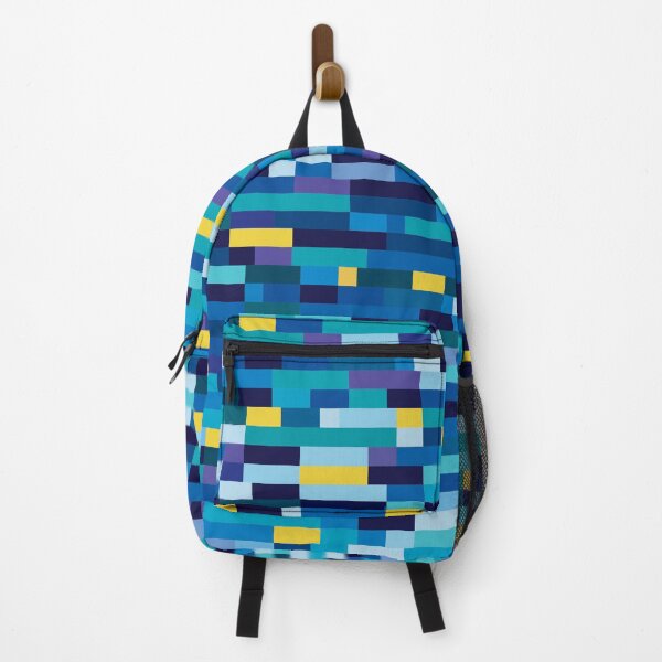 Item preview, Pixelated multicolor rectangles pattern designed and sold by IngaDesign.