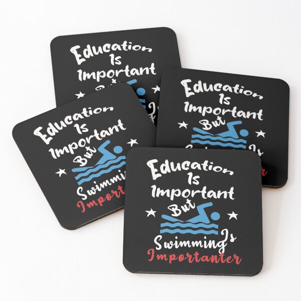 Item preview, Education Is Important But Swimming Is Importanter Funny Unisex Gift For Swimming Lovers designed and sold by pedrored369.